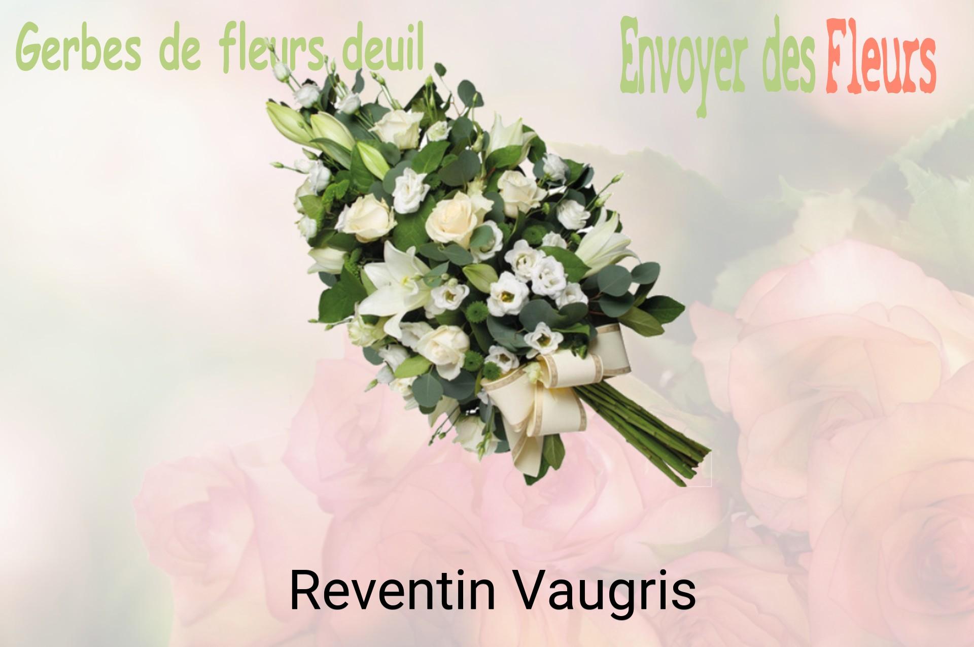 Gerbe de fleurs de deuil livrée à Reventin-Vaugris